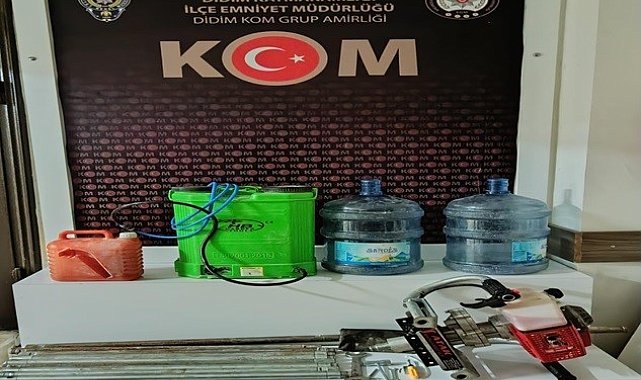 Askeri alanda kaçak kazıya polis baskını