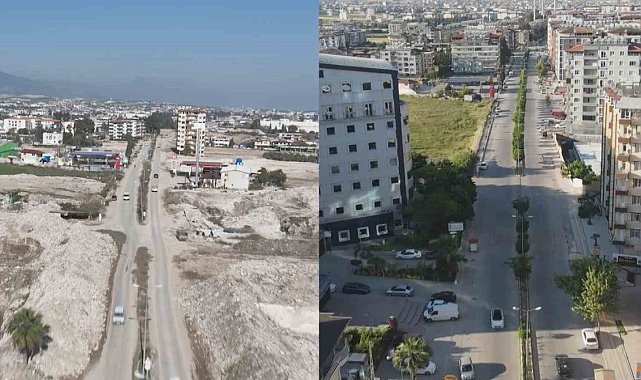 Asrın felaketi sonrası yok olan mahallenin deprem öncesi ve sonrası hali yürek burktu