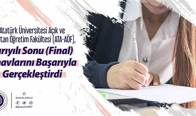 ATA-AÖF, yarıyılı sonu sınavlarını başarıyla gerçekleştirdi