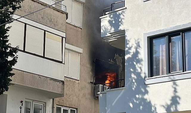 Ayvalık'ta ev yangını: 1 yaralı