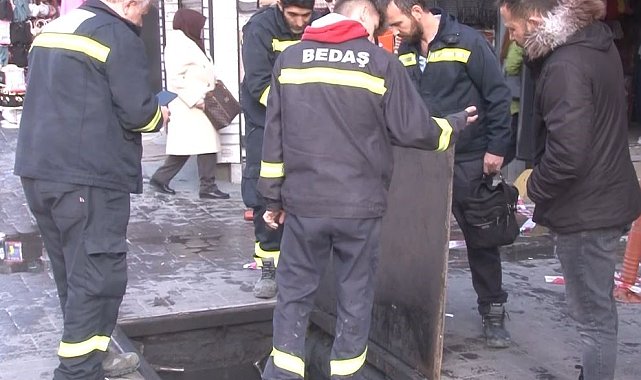 Bakırköy Yeraltı Çarşısı'nda yangın: 2 kişi dumandan etkilendi
