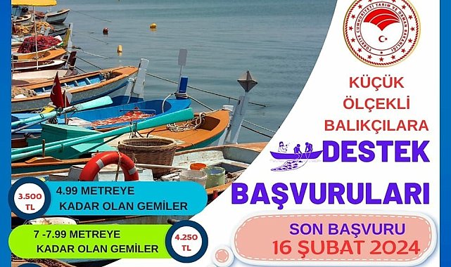Balıkçılara destek başvuruları başladı