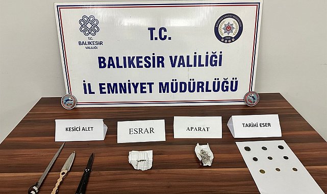 Balıkesir'de 6 şahsa uyuşturucu operasyonu