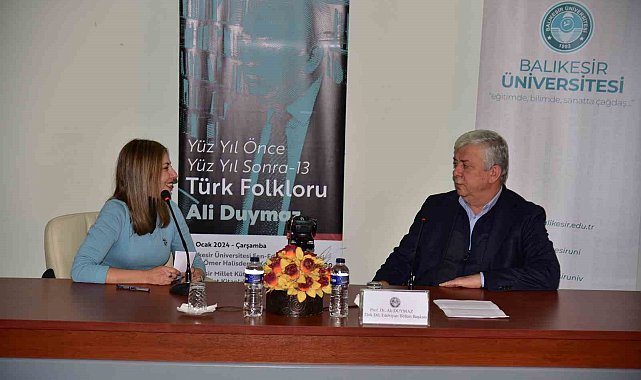 Balıkesir'de Türk Folkloru Söyleşisi gerçekleştirildi