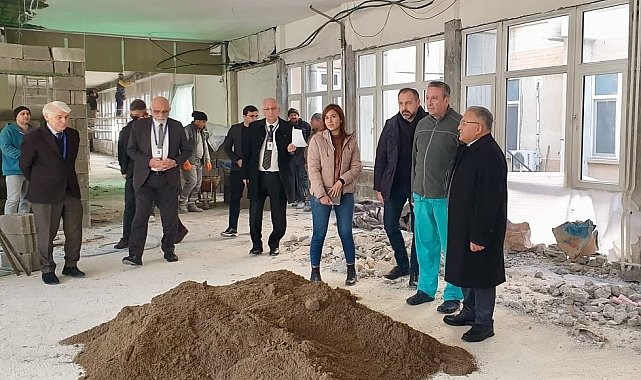 Başkan Büyükkılıç, Üniversite Hastanesi'nde başlatılan çalışmaları inceledi