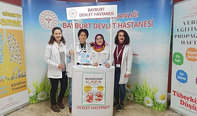 Bayburt'ta vatandaşlar verem hakkında bilgilendirildi