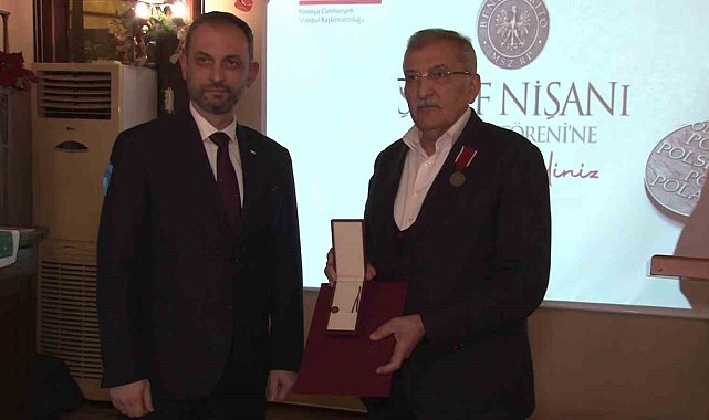 Beykoz Belediye Başkanı Murat Aydın'a Polonya şeref nişanı verildi