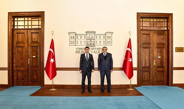 Bilecik'in yeni Belediye Başkanı Kaya'dan ilk ziyaret Vali Aygöl'e