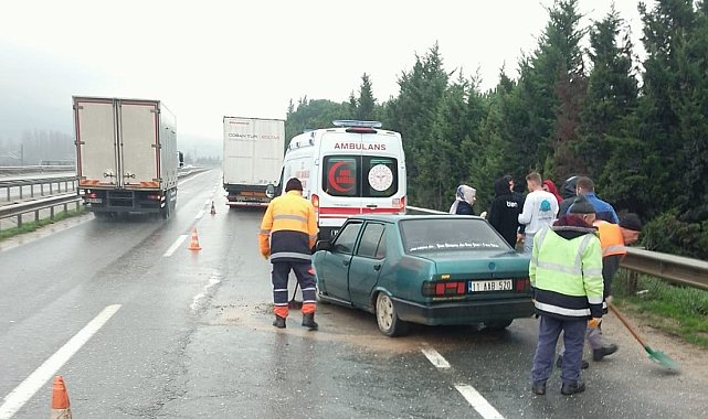 Bilecik'te yaşanan trafik kazasında 1 kişi yaralandı