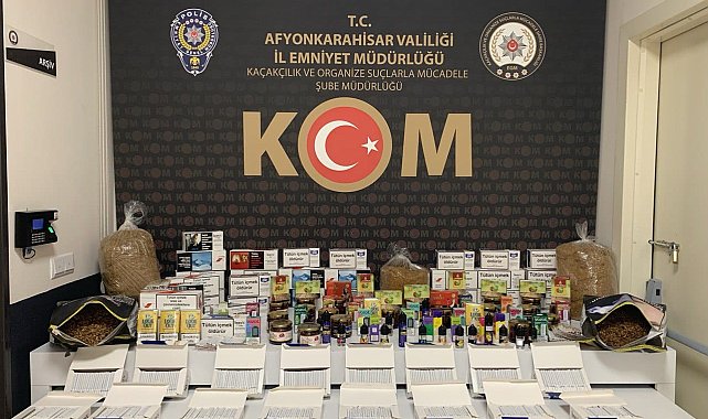 Binlerce adet boş ve dolu makaron ile elektronik sigara yakalandı