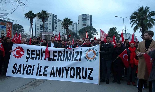 Binlerce Kozanlı şehitler için sokaklara döküldü