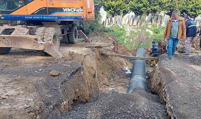 Bodrum Gündoğan'daki alt yapı sorunları çözülüyor