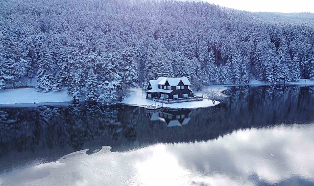Bolu'nun doğa harikalarında kış güzelliği