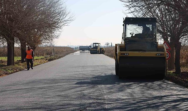 Bostancı grup yoluna sıcak asfalt döküldü