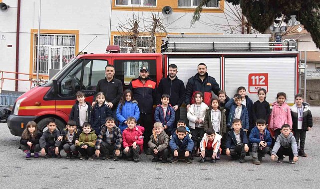 Bozüyük'te ilkokul öğrencilerine yangın eğitimi