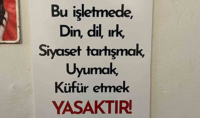 Bu çay ocağında siyaset, tartışmak ve uyumak yasak