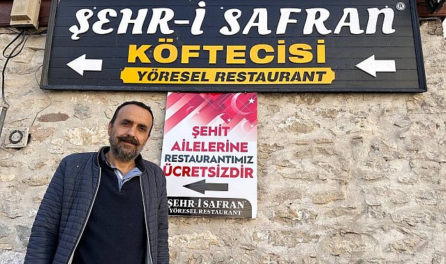 Bu restoranda şehit ailelerinin parası geçmiyor