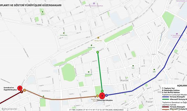 Burdur'da 2024 yılı toplantı ve gösteri yürüyüşü yer ve güzergahları belli oldu