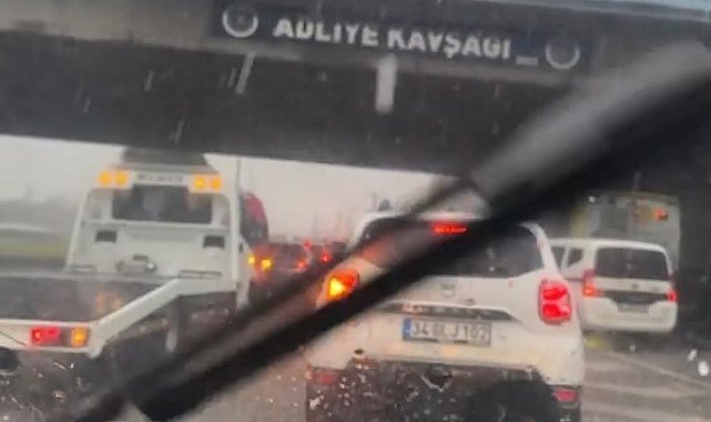 Bursa'da dolu yağışı etkili oldu