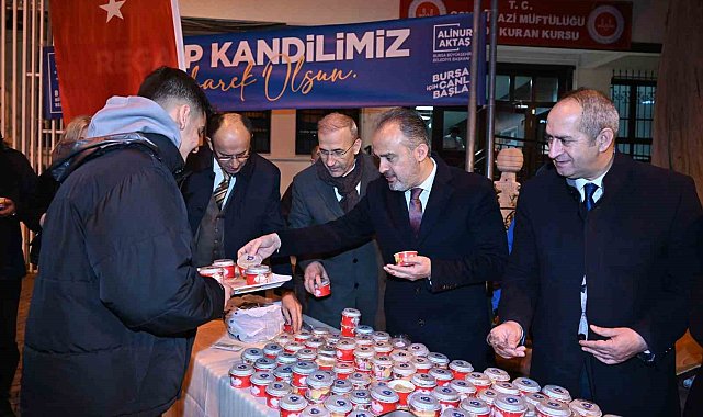 Bursa'da mübarek 3 aylara coşkulu karşılama