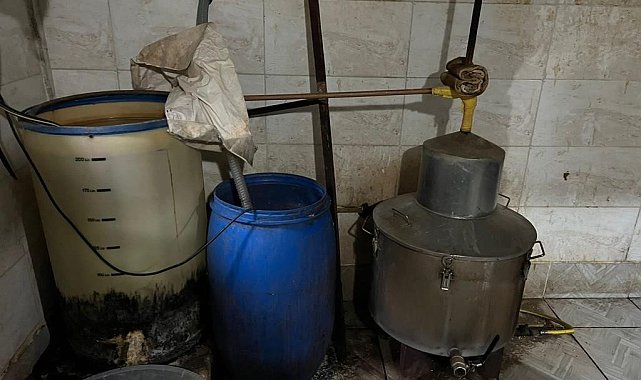 Bursa'da sahte alkol operasyonu