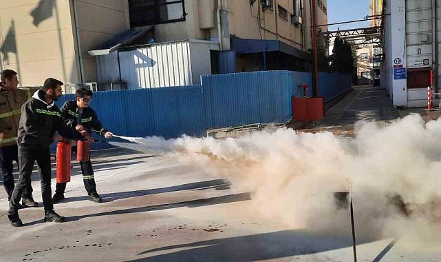 Büyükşehir itfaiyesinden acil durum eğitimi