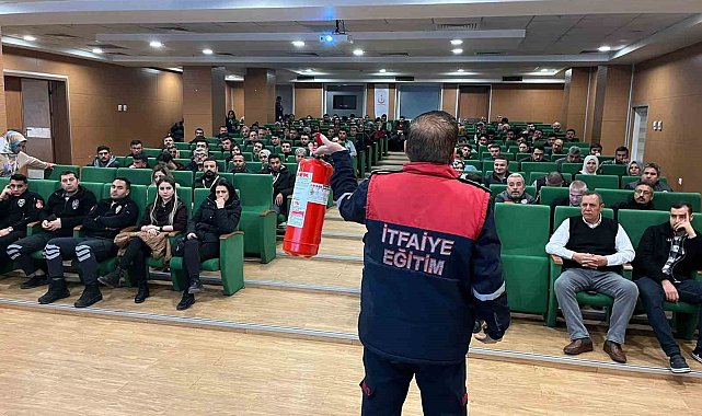 Büyükşehir itfaiyesinden "risk alma, önlem al" semineri