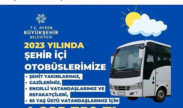 Büyükşehir'den şehiriçi otobüslere 4 milyon 925 bin liralık destek