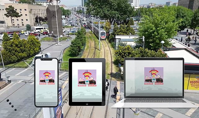 Büyükşehir'in tramvaylarda ücretsiz internet hizmeti 208 bin kez kullanıldı