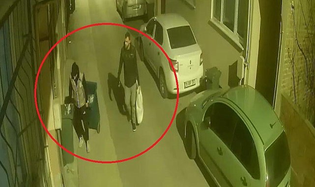 Çaldıkları çöp kovasını beğenmeyince bırakıp başka çaldılar