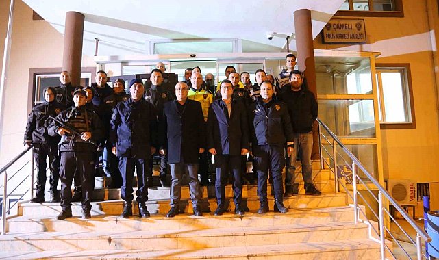 Çameli protokolü görevi başındaki personelleri yalnız bırakmadı