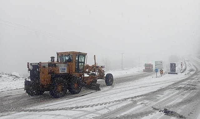 Canik'te kar mesaisi