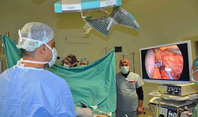 Canlı yayında kapalı tümörlü böbrek ameliyatı ve böbrek taşı operasyonu yaptılar
