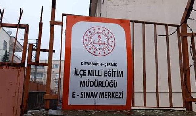 Çermik'te E-sınav merkezi hizmet vermeye başladı