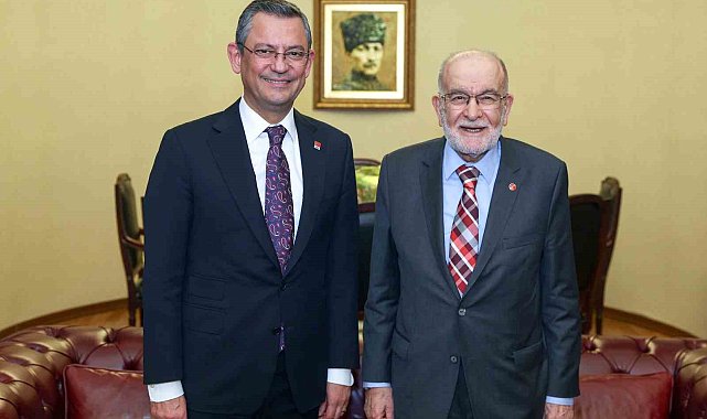 CHP Genel Başkanı Özel, Saadet Partisi Genel Başkanı Karamollaoğlu ile bir araya geldi
