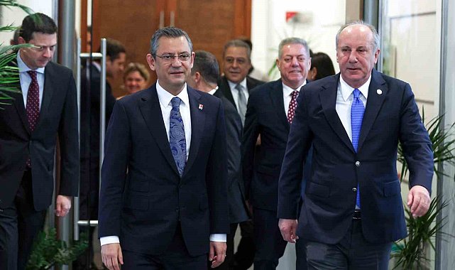 CHP lideri Özel, Memleket Partisi Genel Başkanı İnce ile bir araya geldi
