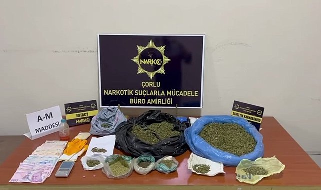 Çorlu ve Çerkezköy'de uyuşturucu operasyonu