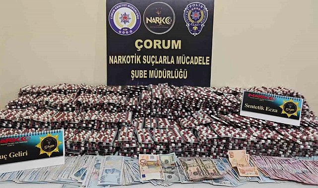 Çorum polisinden uyuşturucu operasyonu
