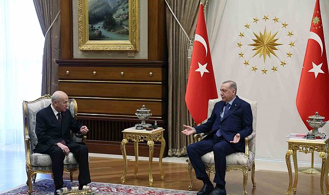 Cumhurbaşkanı Erdoğan, MHP Genel Başkanı Bahçeli ile görüştü