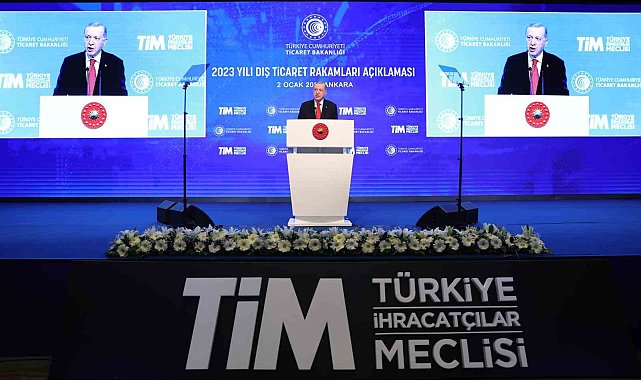 Cumhurbaşkanı Erdoğan :"İhracat rakamımız Cumhuriyet tarihimizin rekorunu kırmıştır"