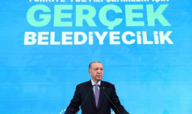 Cumhurbaşkanı Erdoğan: "Şehirlerimizi algı belediyeciliğinden kurtarıp gerçek belediyecilikle buluşturmak için var gücümüzle çalışıyoruz"