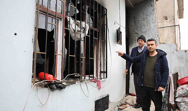 Depremzede aile yangına kiralık evlerinde yakalandı