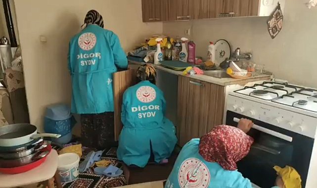 Digor'da 120 aileye evde bakım hizmeti verildi