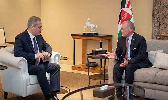 Dışişleri Bakanı Fidan, Ürdün Kralı II. Abdullah tarafından kabul edildi