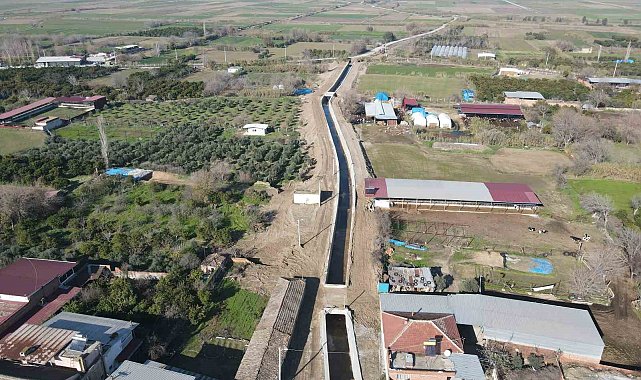 Donduran'da 580 dekar alan taşkından korunacak