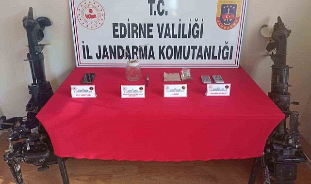 Edirne'de 1 şüpheli çalıntı tekne motorları ve uyuşturucuyla yakalandı