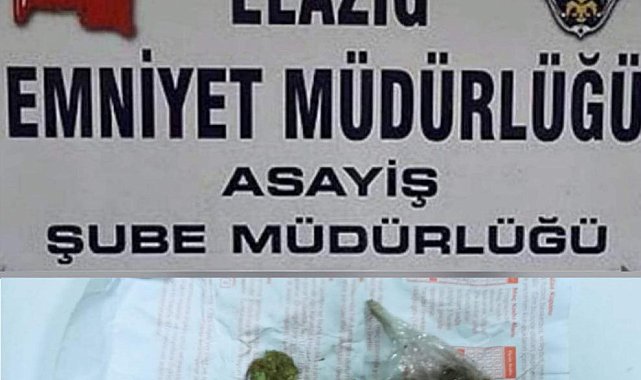 Elazığ'da asayiş uygulamaları: Uyuşturucu madde ve ruhsatsız silah ele geçirildi