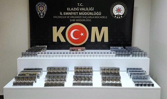 Elazığ'da stepneye zulalanmış 610 paket kaçak sigara ele geçirildi