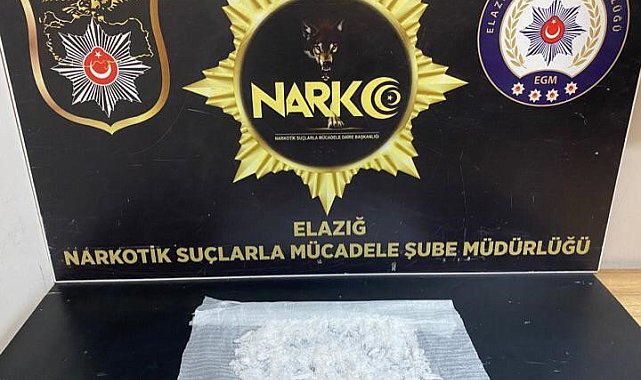 Elazığ'da uyuşturucuyla yakalanan şahıs tutuklandı