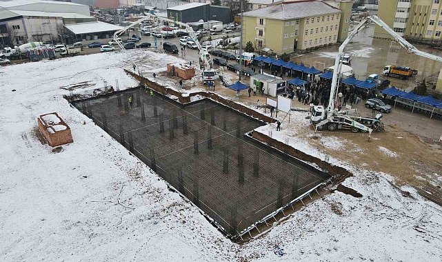 EMKO Sanayi Sitesine yapılacak kreşinin temeli atıldı